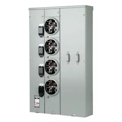 Buy Siemens  WP4412RJB 4-gang Meter Socket 400amp 225amp Position • 6,000$
