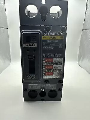 Buy HQR22B225 Siemens 2p  240v 225a 65k Circuit Breaker New No Box • 90$