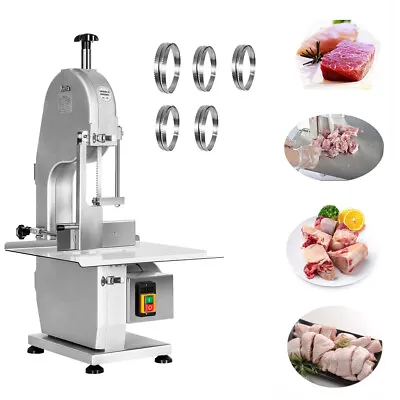 Buy Electric Meat Bone Saw Machine 1500W Commercial Frozen Meat Bandsaw Cutter • 50.99$