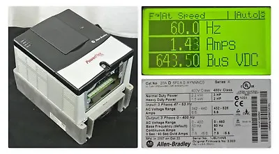 Buy Allen-Bradley PowerFlex 70 3 HP 20AD5P0A0AYNNNC0 480VAC Clean Tested Good   • 599.99$