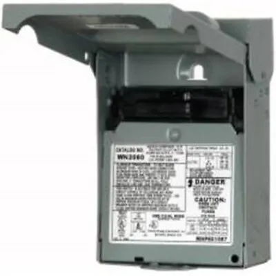 Buy Part Wn2060U Ac Disconnect Non-Fuse, By Siemens, Single Item, Great Value, New I • 36.94$