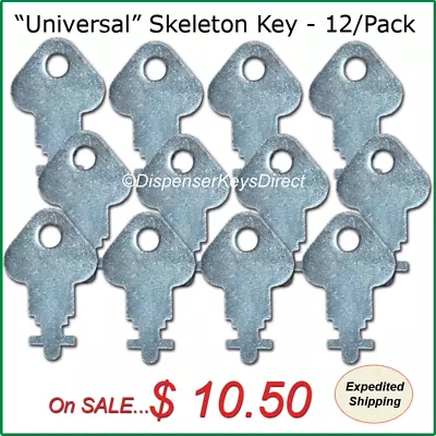 Buy  Universal  Skeleton Key For Paper Towel & Toilet Tissue Dispensers - (12/pk.) • 10.50$