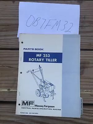 Buy Massey Ferguson MF 253 Rotary Garden Tiller Parts Catalog Book  Manual OEM • 18.89$