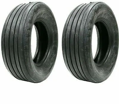 Buy Two 5.90-15 590-15 5.90x15 Rib Implement Tires Farm Wagon Hay Rake Tires • 160.94$