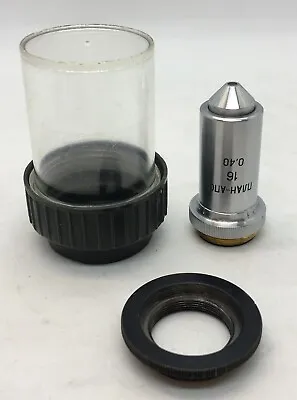 Buy LOMO Planapochromat Plan-apo 16x 0,40 Objective Lens Microscope Zeiss • 199$