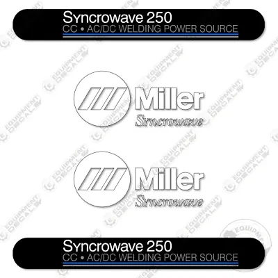 Buy Fits Miller Syncwave 250 Decal Kit Generator - 7 YEAR 3M VINYL! • 74.95$