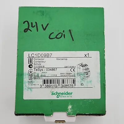 Buy Schneider Electric TeSys Deca Contactor LC1D09B7 3 Pole 25 Amp 24 Volt Coil • 29.99$