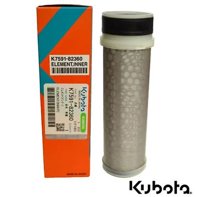 Buy Genuine OEM Kubota K7591-82360 Inner Air Filter Select RTV's B3350 U27-4 • 34.95$