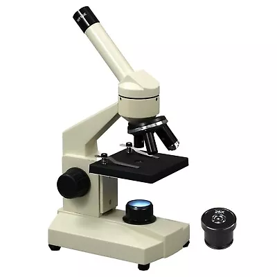 Buy OMAX 40X-1000X Kids Student Monocular Biological Microscope LED Light On Battery • 88.99$