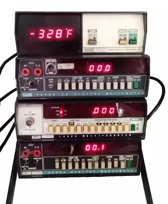 Buy 4 Fluke ~ 2 X 8000A  Multimeter  & 1900A Multi Counter  + 2165A THERMO METER • 99$