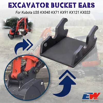 Buy For Kubota Excavator Quick Attach Bucket Ears U35 KX040 KX71 KX91 KX121 KX033 • 140.40$