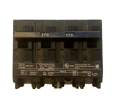 Buy MURRAY MBK175 Main Breaker Replacement Plug-in, 175 A, 120 / 240V 2 Pole SIEMENS • 499.99$