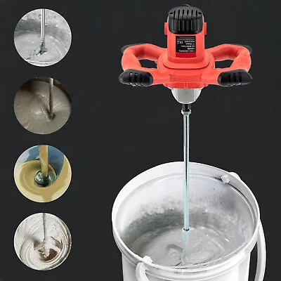 Buy Hand Concrete Mixer Industrial Electric Mortar Grout Cement Paint Mixing Tools • 40.85$