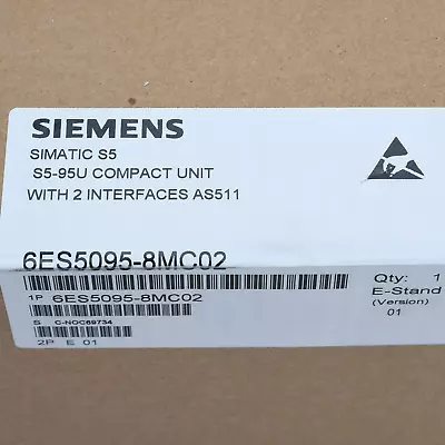 Buy One New Siemens 6es5095-8mc02 Simatic S5 S5-95u Compact Unit Cpu Module  • 698$