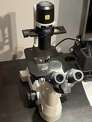 Buy Nikon TS100 Phase Contrast Microscope 3 Objectives Trinocular Tested • 1,200$