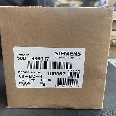Buy SIEMENS 500-636017 CH-MC-R Fire Alarm Chime Strobe Multi Candela, Red • 139.99$