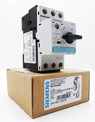 Buy Siemens Circuit Breaker 3RV1021-1DA10 Motor Starter Adjustable AMP Range 2.2-3.2 • 68.88$