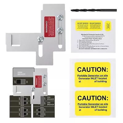Buy Generator Interlock Kit Fit For Siemens Or Murray 150 Or 200 Amp Panels, 7/8-... • 46.25$