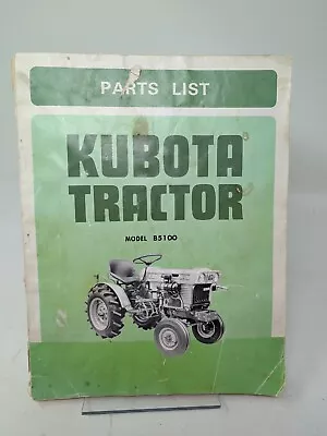 Buy KUBOTA Tractor Parts List ~ Model B5100. 77 Page Book - Ships Free • 9.99$