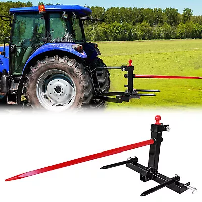 Buy Category 1 Tractors 3 Point Trailer Hitch Hay Spear W/49  & 2x 17  Spears 3000LB • 269.99$