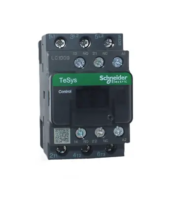 Buy Schneider Electric  LC1D09G7 IEC Contactor, TeSys Deca, Nonreversing, 9A • 43.50$