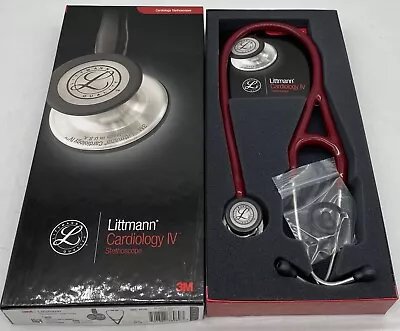 Buy 3M Littmann Stethoscope, Cardiology IV, Burgundy Tube, Mirror Chestpiece, 27  • 129.99$