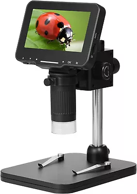 Buy ✅ LP043 4.3 Inches IPS  Screen Digital Microscope Industrial Microscope Q0J1 ✅ • 37.95$