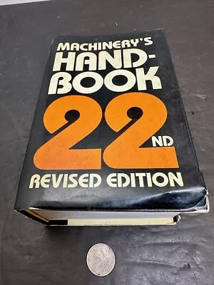 Buy VINTAGE MACHINIST HANDBOOK Machinery's Handbook, 22nd Edition 1985, NO RESERVE! • 8$