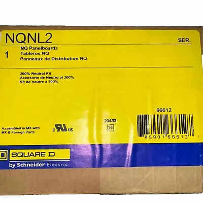 Buy -- Brand New In Box -- Nqnl2 Schneider Electric Square D 200% Neutral Kit - • 100$