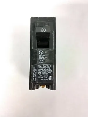Buy Siemens Q120 1-Pole 20-Amp 120/240V Plug-In Circuit Breaker • 11.99$