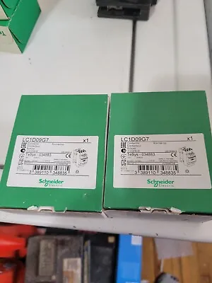 Buy 2 -Schneider Electric LC1D09G7 Contactor 120V TeSys LC1 D09 NEW #68C8*IAC • 50$