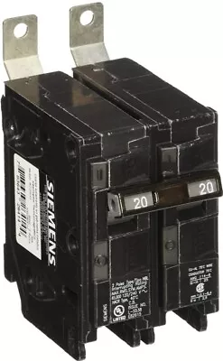 Buy Siemens SIEB220HH SIE B220HH 20A Circuit Breaker Black • 94$