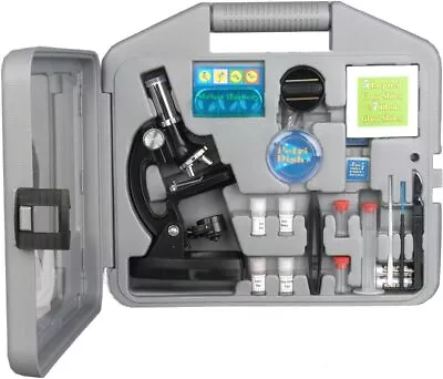 Buy AmScope-Kids M30-ABS-KT2 Starter Microscope Kit, Metal Frame, 120X, Black  • 60.72$
