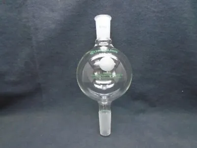 Buy CHEMGLASS Glass 500mL Kugelrohr Single Distilling Bulb Ball Tube 24/40 CG-1227 B • 63.99$