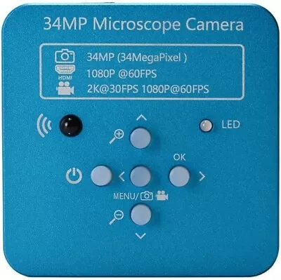 Buy Full HD 34MP 2K 1080P HDMI USB Lab Industrial Microscope Camera W/Remote Control • 86.86$