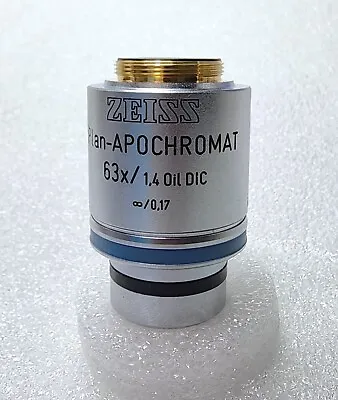 Buy Zeiss 440762-9904 Objective Plan-Apochromat 63x/1.40 Oil DIC ∞/0.17 • 2,695$