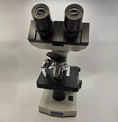 Buy OMAX 4/10/40/100 Lenses Lab Binocular Compound LED Microscope Great Condition • 89.99$