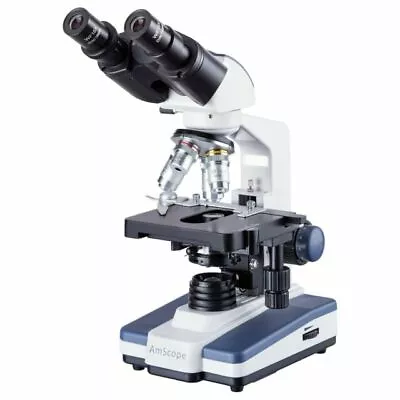 Buy AmScope B120C 40x-2500x LED Lab Binocular Compound Microscope • 200$