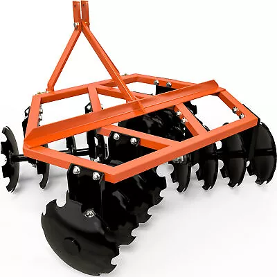Buy 5 FT Notched Disc Harrow Plow 3 Point Cat 0 & 1 For Kubota New Holland Tractors • 1,377.99$