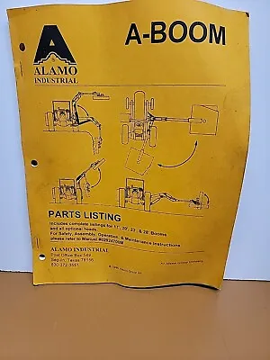 Buy Alamo Terrain A-Boom Mower Parts List Manual • 15.49$