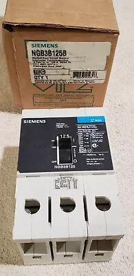 Buy Siemens Ngb3b125b 25ka 3 Pole 480/277v 125 Amp Bolt On Circuit Breaker • 545$
