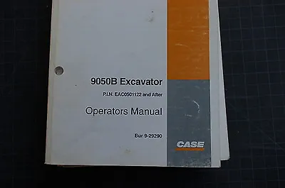 Buy CASE 9050B Excavator Trackhoe Crawler Owner Operator Maintenance Manual Book 96 • 43.96$
