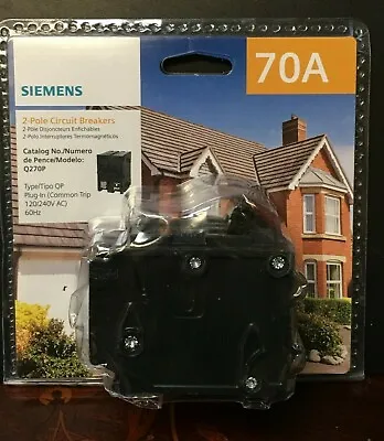 Buy Siemens Q270P 70Amp Circuit Breaker • 28.89$