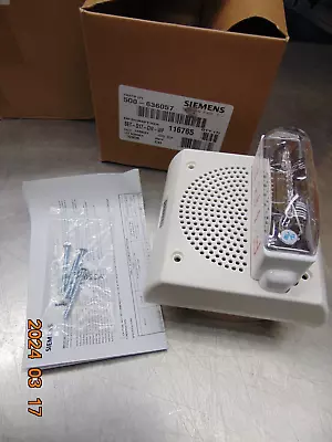Buy (1) Siemens 500-636057 Set-s17-cw-wp Speaker Strobe White (new) • 65$