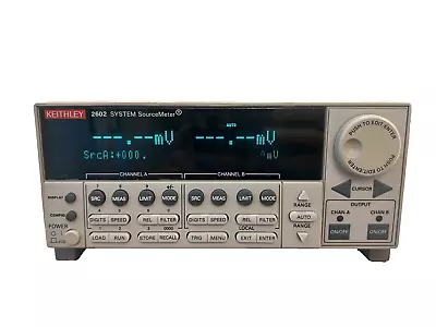 Buy Keithley 2602 SYSTEM Source Meter Good Condition Fast Shipping • 3,829.99$