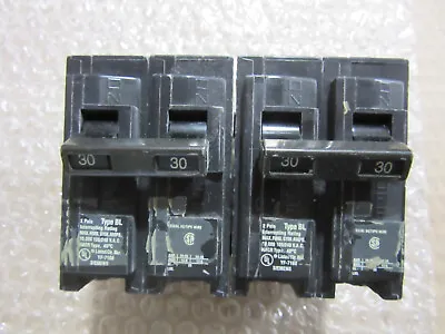 Buy (2) Siemens B230 Bolt-On Circuit Breakers 2P 30A 120/240V With Screws • 29.95$