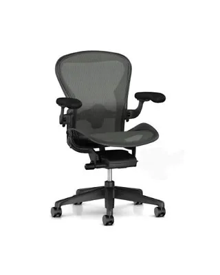 Buy New Remastered Herman Miller Aeron Mesh Office Desk Chair Size B  • 699.99$