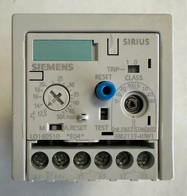 Buy Siemens Sirius Overload Relay / 24V DC / 12.5A-50A / 3RB2133-4UW1 • 43.43$