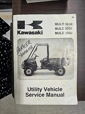 Buy Kawasaki 2001-2006 Mule 3010/3020/3000 Utility Service Manual • 30$