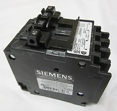 Buy Siemens 40 Amp Double-Pole/30 Amp Double-Pole Circuit Breaker Quad Q24030CT2 • 36.99$